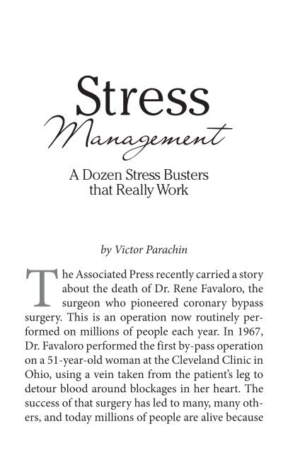 Stress Management