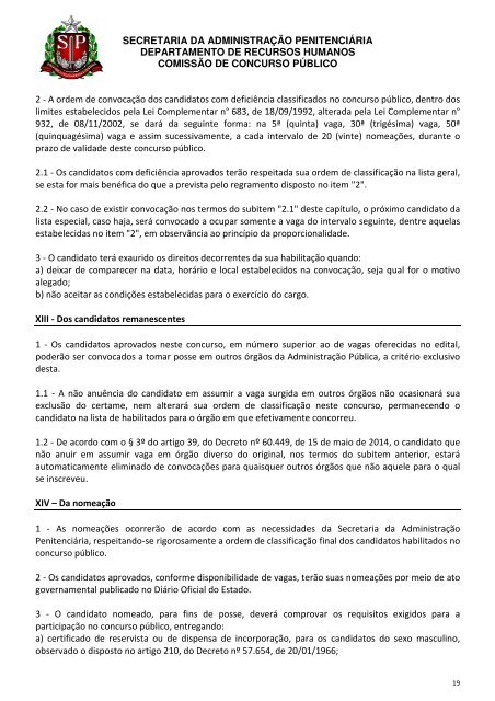 EDITAL DE ABERTURA DE INSCRIÇÕES CCP N° 008-2018 - SAP.