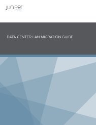 Data Center LAN Migration Guide - Juniper Networks