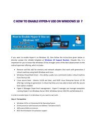 enable hyper-v use-on windows-10