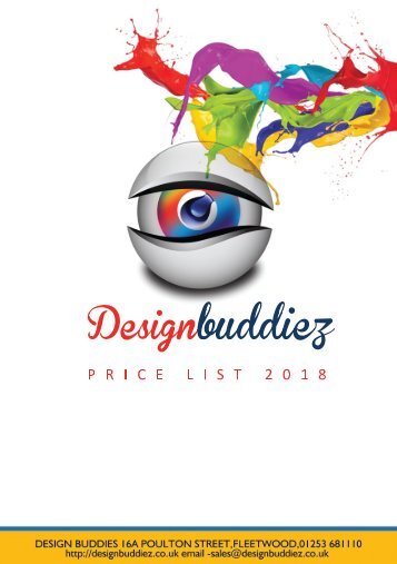 Design Buddies Price list 2018