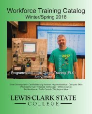 LCSC Workforce Training-Spring 2018