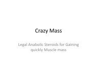   Crazy Mass -Natural supplement that Improves  you lean muscle mass & stamina