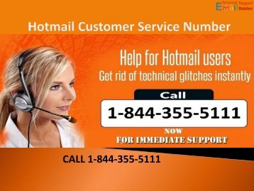 1-844-355-5111 Hotmail Customer Service Number