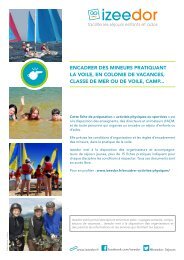 Faire de la voile et encadrer des enfants ou adolescents