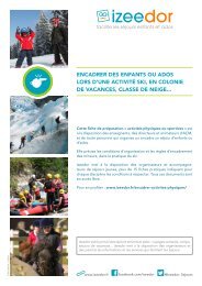 Faire du ski avec des enfants ou ados et les encadrer