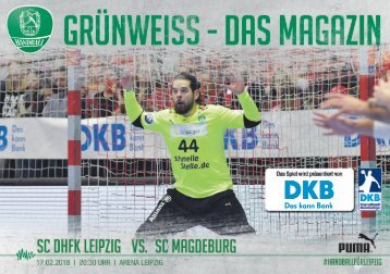 Grünweiss - Spieltags-Magazin SC DHfK Leipzig vs. SC Magedeburg