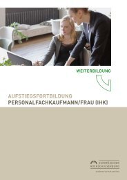 Aufstiegsfortbildung Personalfachkaufmann/frau (IHK)