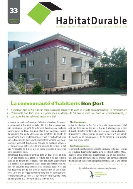 HabitatDurable 33 - septembre 2015