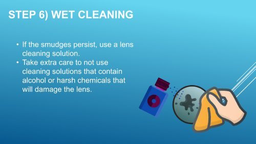 How to Clean the Camera Lens