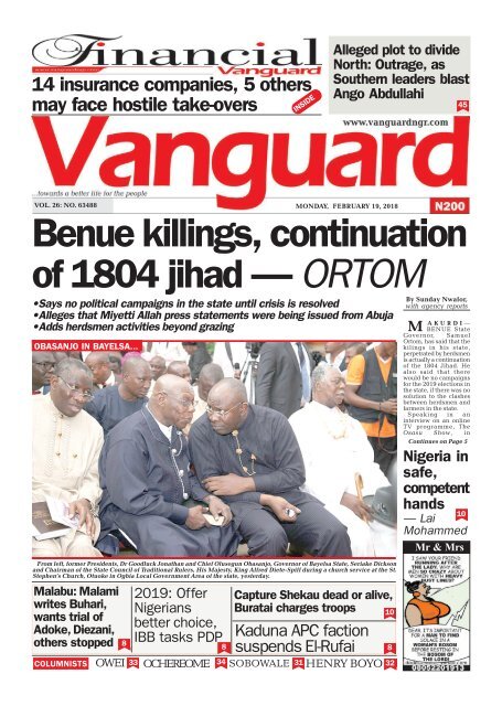 19022018 - Benue killings, continuation of 1804 jihad