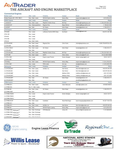 AviTrader Weekly News 2018-02-12