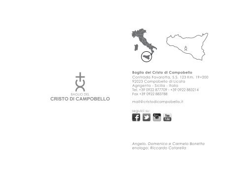 Baglio del Cristo Brochure ITA