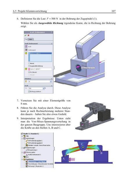 Grundlagen FEM mit Solidworks Berechnung Verstehen und anwenden