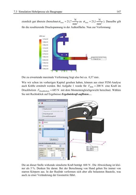 Grundlagen FEM mit Solidworks Berechnung Verstehen und anwenden