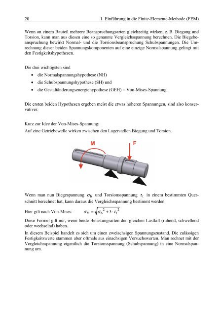 Grundlagen FEM mit Solidworks Berechnung Verstehen und anwenden