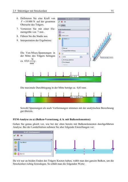 Grundlagen FEM mit Solidworks Berechnung Verstehen und anwenden