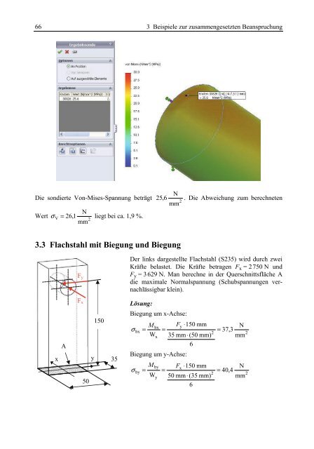 Grundlagen FEM mit Solidworks Berechnung Verstehen und anwenden