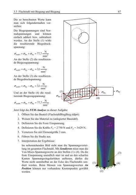 Grundlagen FEM mit Solidworks Berechnung Verstehen und anwenden