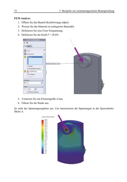 Grundlagen FEM mit Solidworks Berechnung Verstehen und anwenden