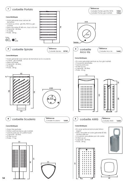 EMRODIS Mobilier urbain Catalogue 2018