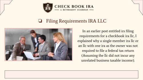 Real Estate IRA LLC | Check Book IRA LLC 