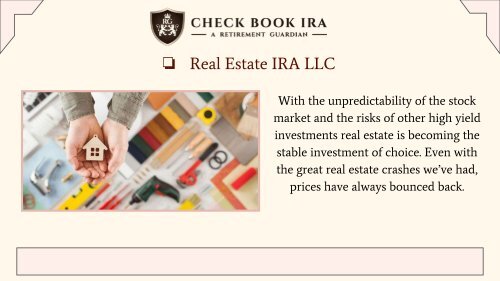 Real Estate IRA LLC | Check Book IRA LLC 