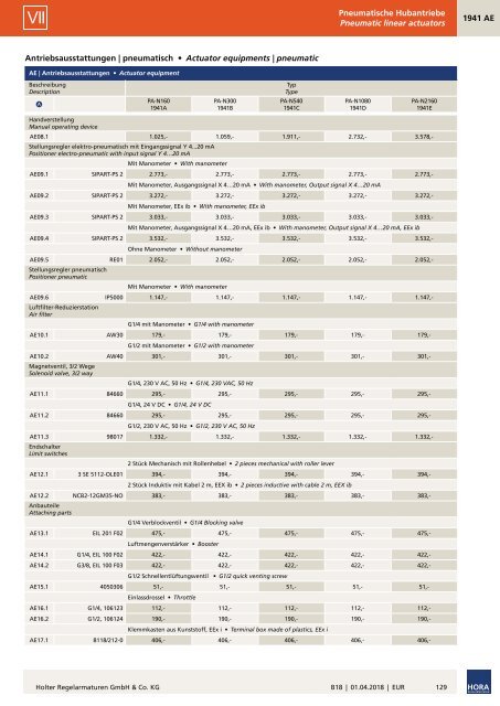 B18_HORA_Preisliste