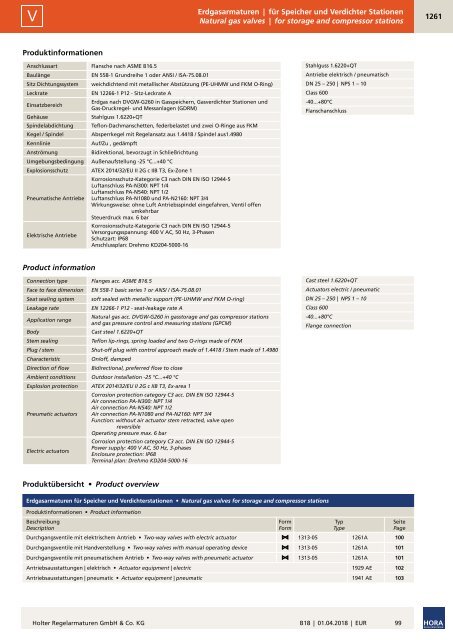 B18_HORA_Preisliste