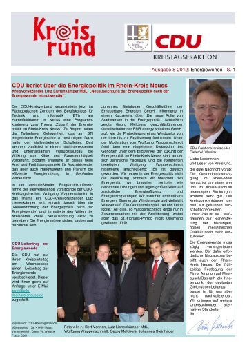 Kreisrund 8 2012 Entwurf - CDU im Rhein-Kreis Neuss