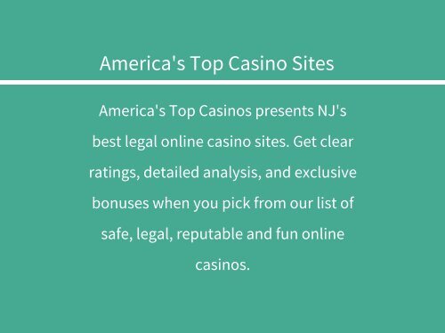 America&#039;s Top Casino Online