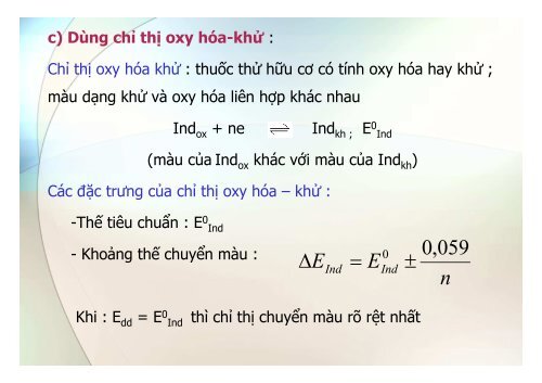 BÀI GIẢNG HÓA PHÂN TÍCH TS. GVC. HOÀNG THỊ HUỆ AN