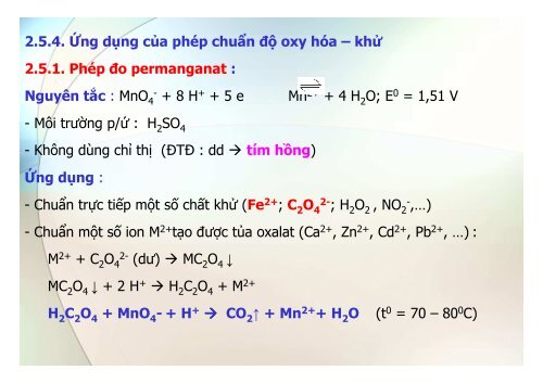 BÀI GIẢNG HÓA PHÂN TÍCH TS. GVC. HOÀNG THỊ HUỆ AN