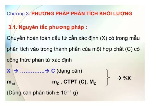 BÀI GIẢNG HÓA PHÂN TÍCH TS. GVC. HOÀNG THỊ HUỆ AN