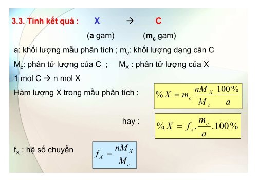 BÀI GIẢNG HÓA PHÂN TÍCH TS. GVC. HOÀNG THỊ HUỆ AN