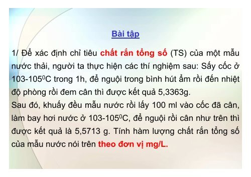 BÀI GIẢNG HÓA PHÂN TÍCH TS. GVC. HOÀNG THỊ HUỆ AN