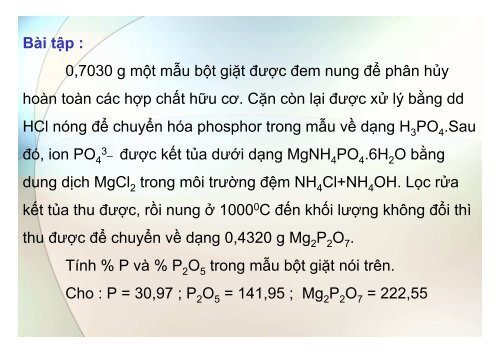 BÀI GIẢNG HÓA PHÂN TÍCH TS. GVC. HOÀNG THỊ HUỆ AN