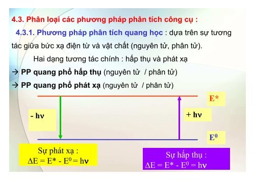 BÀI GIẢNG HÓA PHÂN TÍCH TS. GVC. HOÀNG THỊ HUỆ AN