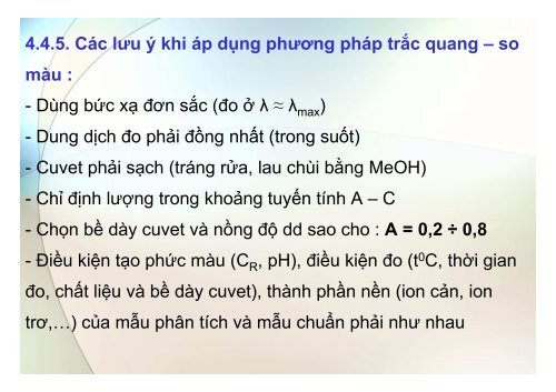 BÀI GIẢNG HÓA PHÂN TÍCH TS. GVC. HOÀNG THỊ HUỆ AN