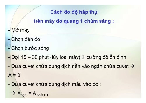 BÀI GIẢNG HÓA PHÂN TÍCH TS. GVC. HOÀNG THỊ HUỆ AN