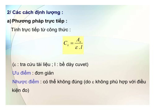 BÀI GIẢNG HÓA PHÂN TÍCH TS. GVC. HOÀNG THỊ HUỆ AN