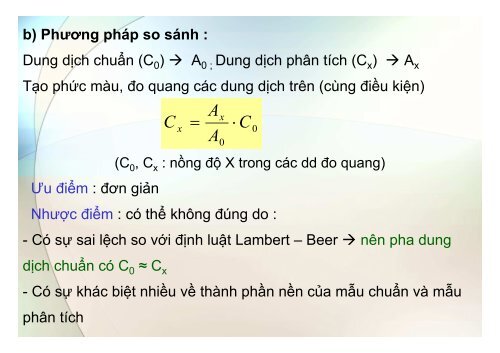 BÀI GIẢNG HÓA PHÂN TÍCH TS. GVC. HOÀNG THỊ HUỆ AN