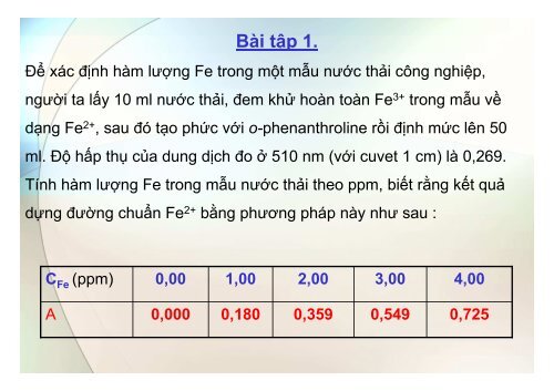 BÀI GIẢNG HÓA PHÂN TÍCH TS. GVC. HOÀNG THỊ HUỆ AN