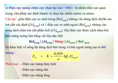 BÀI GIẢNG HÓA PHÂN TÍCH TS. GVC. HOÀNG THỊ HUỆ AN