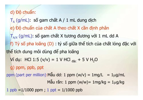 BÀI GIẢNG HÓA PHÂN TÍCH TS. GVC. HOÀNG THỊ HUỆ AN