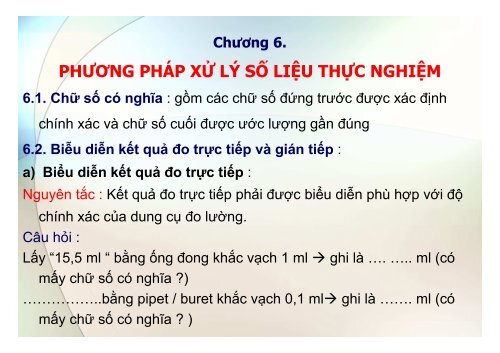 BÀI GIẢNG HÓA PHÂN TÍCH TS. GVC. HOÀNG THỊ HUỆ AN