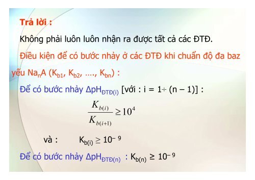 BÀI GIẢNG HÓA PHÂN TÍCH TS. GVC. HOÀNG THỊ HUỆ AN