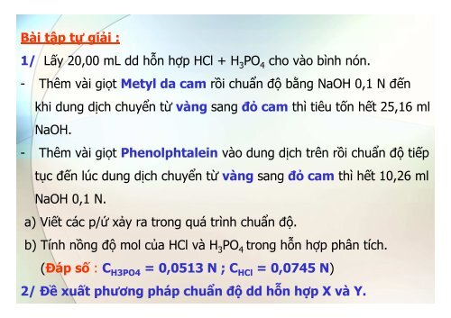 BÀI GIẢNG HÓA PHÂN TÍCH TS. GVC. HOÀNG THỊ HUỆ AN