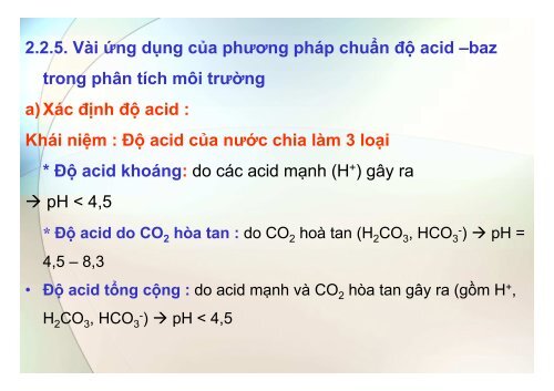 BÀI GIẢNG HÓA PHÂN TÍCH TS. GVC. HOÀNG THỊ HUỆ AN