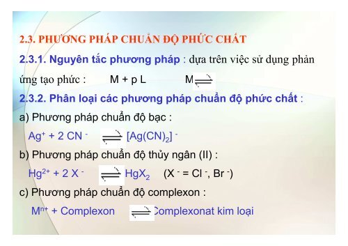 BÀI GIẢNG HÓA PHÂN TÍCH TS. GVC. HOÀNG THỊ HUỆ AN